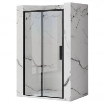 Porte De Douche Coulissante Rea Rapid Slide Black 110