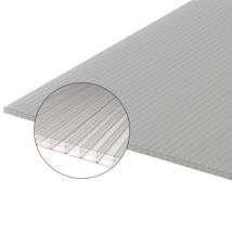 Mccover - Plaque Polycarbonate Alvéolaire 16mm Clair, E : 16 Mm, L : 98 Cm, L : 2 M
