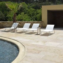 Dallage pierre naturelle beige castel 60/90x40/50 cm (dimensions variables) Ep. 3cm (vendu au m²) - Ligerio