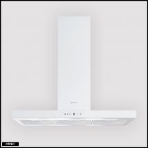 Otitec - Hotte Murale Aspirante Silencieuse - 90 Cm - 608 M3/h - Lonatio - Blanc