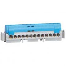 Legrand - Bornier Isolé 1x6 À 25 Mm2 + 12x1.5 À 16 Mm2 - Bleu Neutre