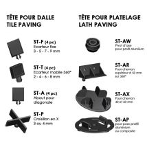Tête Pour Plot Pour Dalles Et Chevrons - Line Eco - St-ax - Pour Chevron 40 Et 50 Mm