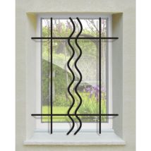 Dms - Grille De Defense Duo Pour Fenetre H= 135 Cm X L= 120 Cm (côte Tableau)