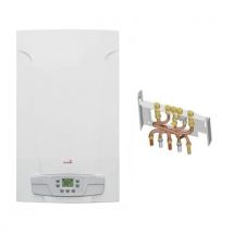 Chappee - Chaudière Gaz Basnox Luna St Blue Compact 2.24 Chappée 24 Kw / Vmc Complète (douilles + Dosseret)