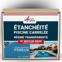 Résine D'étanchéité Pour Piscine Carrelée - Kit Arcaclear Piscine - 10 M², Support Poreux - Transparent - Arcane Industries