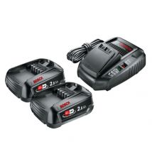 Pack 2 Batteries 18v 2,5ah Li-ion + Chargeur Al 1830 Cv 1600a011ld Bosch