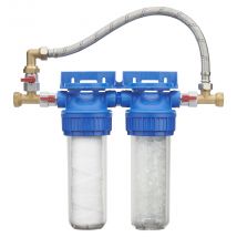 Station Double Anti-calcaire / Anti-impuretés Avec Bypass Efficacité 12 Mois Oria