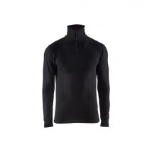 Blakläder - Haut De Sous-vêtement Blaklader Xwarm Col Zippé Laine Mérinos Noir S