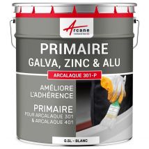 Sous-couche, Primaire Peinture Galva Zinc : Arcalaque 301-p - 0.5 L - Arcane Industries
