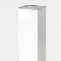 Gefradis - Pilier De Portail Pvc H155 X L12 Cm Blanc