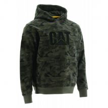 Sweat Shirt À Capuche Caterpillar Trademark Camouflage Kaki M