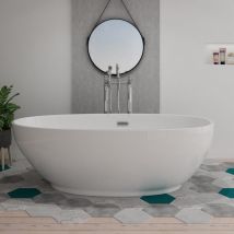 Distribain - Baignoire Îlot Sangro - 170 X 80 X 58 Cm