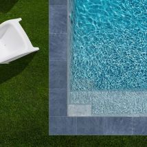 Kit Complet | Margelles Pour Piscine 6x3m En Pierre Bleue Vietnam (+ Colle, Joint, Hydrofuge ...) - Ro'ma Nature