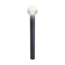 Xanlite - Lampadaire Filaire Noire Boule Fumée 80 Cm Ip44, Culot E27, 40w Max - Lame40wnbou