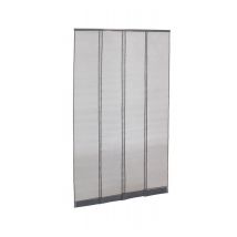 Avosdim - Moustiquaire Rideau Porte Passages Intensifs - L 100 X H 230 Cm Gris