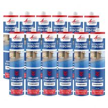 Arcane Industries - Mastic Piscine Polymère Collage et Étanchéité: ARCAMASTIC POLYMERE Transparent - 290 ml x 12 - ARCANE INDUSTRIES