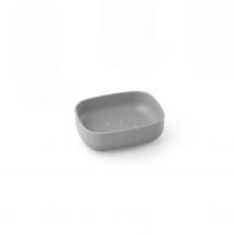 Porta Sapone da Appoggio Grigio in Resine Termoplastiche Mod. Pod