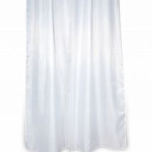 Tenda Doccia Bianca Tinta Unita Bianca in Poliestere 240x200 Mod. Blanca