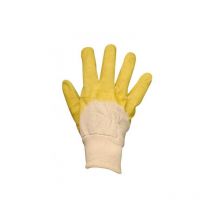 Gant enduit latex jaune