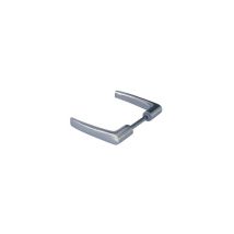 Béquille double aluminium poli carré 6 mm fourreau 6 à 7 mm