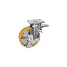 Roulette Fortainer charge lourde 400kg Ø160mm platine pivotante à frein GUITEL