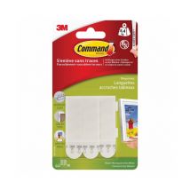 Languettes d'accrochage de tableaux - blanc - 4 x 2 moyennes 3M Command