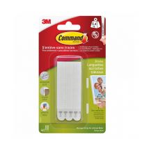 Languettes d'accrochage de tableaux - blanc - 4 x 2 étroites 3M Command