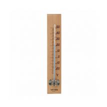 Thermomètre bois clair 18cm
