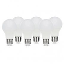 Lot de 6 Ampoules led Standard E27 60W 806lm blanc neutre
