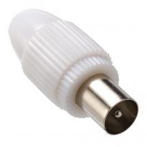 Fiche coaxiale TV 9,52mm mâle