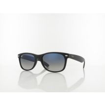 Ray Ban New Wayfarer RB2132 601S78 55 matte black / polar blue gradient grey