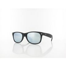 Ray Ban New Wayfarer RB2132 622/30 55 rubber black / green mirror silver