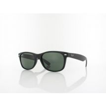 Ray Ban New Wayfarer RB2132 622 55 black rubber / green
