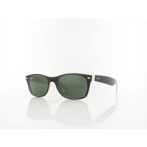 Ray Ban New Wayfarer RB2132 875 52 top black on beige / crystal green