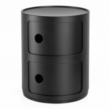 Componibili Mat Recycled 2er Container, Farbe schwarz