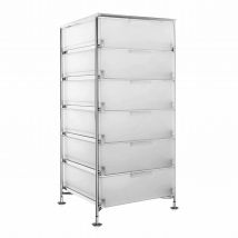 Mobil Schubladen Container, Farbe eisfarben l1 (opal), Anzahl Schubladen 6
