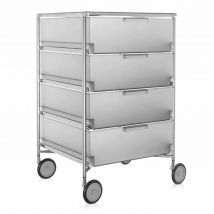 Mobil Schubladen Rollcontainer, Farbe eisfarben l1 (opal), Anzahl Schubladen 4