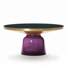 Bell Coffee Table Messing Couchtisch, Farbe amethyst-violett