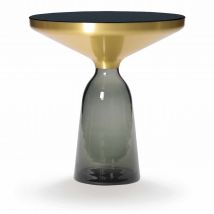 Bell Side Table Messing Beistelltisch, Farbe quarz-grau