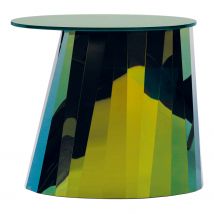 Pli Side Table Beistelltisch, Farbe/Tischplatte pyrit-bronze glänzend lackiert