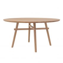 OSCAR Tisch, Tischplatte eiche, Oberfläche Tischplatte geölt, Grösse d120 cm