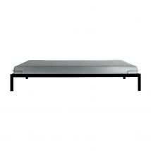 Bett 1, Farbe schwarz, Grösse b. 160 x l. 200 x h. 28 cm