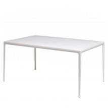 1966 Tisch, Ausführung/Masse 71 x 71 cm, quadratisch, Platte-/Rahmenfarbe weiss/weiss