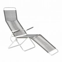 Altorfer Modell 1158 Liegestuhl, Farbe aschgrau