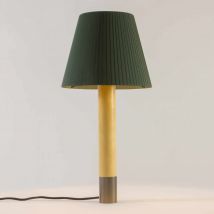 Básica LED M1 Tischleuchte, Lampenschirm grün, Base bronze
