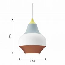 Cirque Pendelleuchte, Grösse ø 22 cm, Farbe gelbe spitze