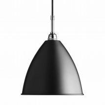 BL9 Pendant Lamp Pendelleuchte, Lampenschirm d. 60 cm, Farbe black semi matt