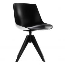 Flow Chair 4 Füsse VN Stahl Stuhl, Schale weiss f006, Stoffbezug ohne, Strukturausführung lackiert matt weiss x053