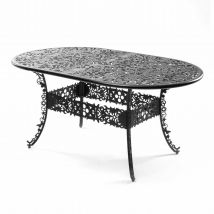 Oval Table Industry Collection Outdoor-Tisch , Farbe schwarz