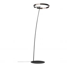 Mito raggio LED Stehleuchte, Kopf / Body phantom/schwarz matt